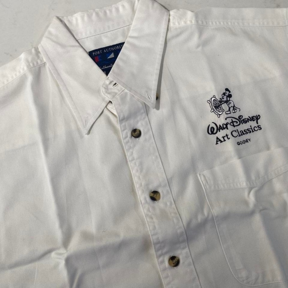 Vintage Walt Disney Art Classics Shirt Steamboat Willie Mickey Port Authority‎ S